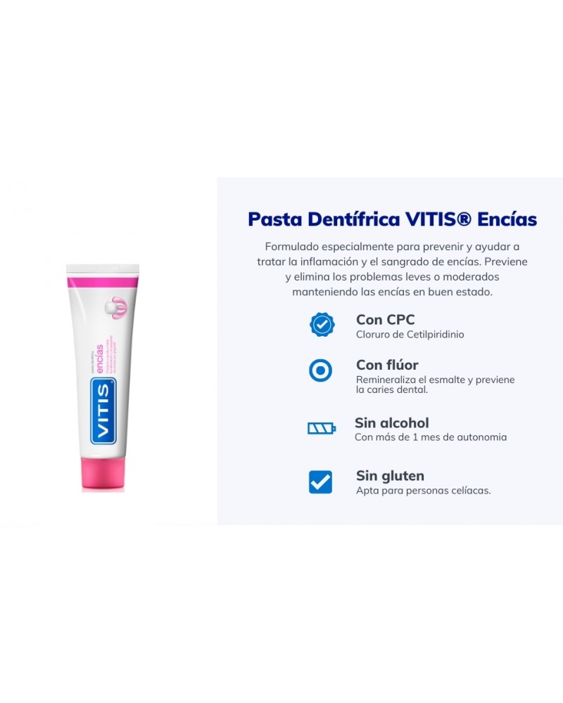 Pasta Dentífrica VITIS Encías 100ml Tienda Online Dentaid Chile